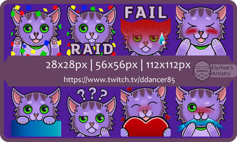 Kitty Emotes - DDancer85 | Twitch