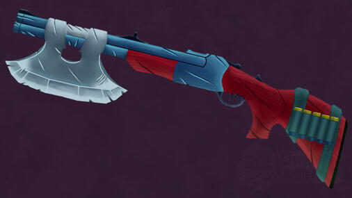 Shotgun Rifle Axe